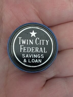 Vintage Twin City Federal Savings And Loan Advertising Pencil Sharpener